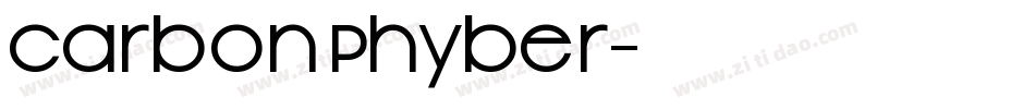 Carbon Phyber字体转换
